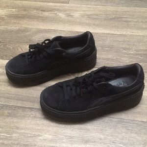 Puma x Fenty Collab Black Creeper Sneakers